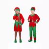 Christmas Green Elf Dress Up Costume Men's and Women's Adult Parent-Child Party Christmas Clothing