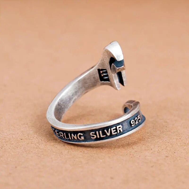 Retro Opening Adjustable Wrench Ring, Fashionable And Versatile, Personalized And Niche Ring Decoration