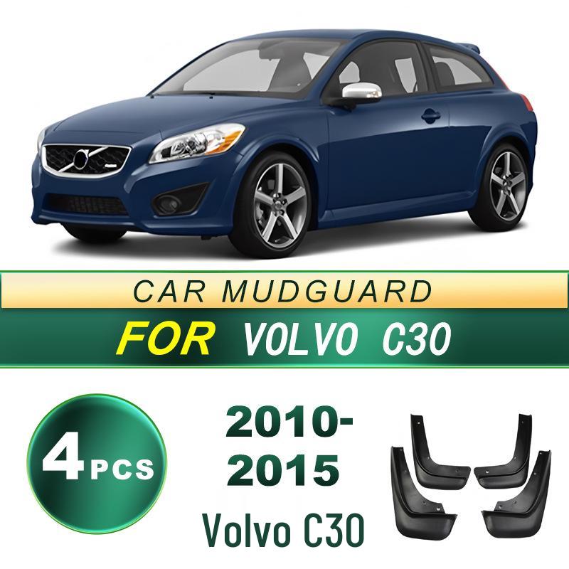 Compatible Soft Rubber Mud Flap for 2010-2015 Volvo C30 - No Drilling Required