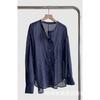 Summer Loose and Thin Long-sleeved Top Temperament Commuting Thin High-count Ramie Rough Edge Design Sunscreen Shirt Women