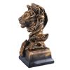 Lion Resin Statue Innovative Vintage Exquisite Lion Figure for Home Decoration Living Room Porch