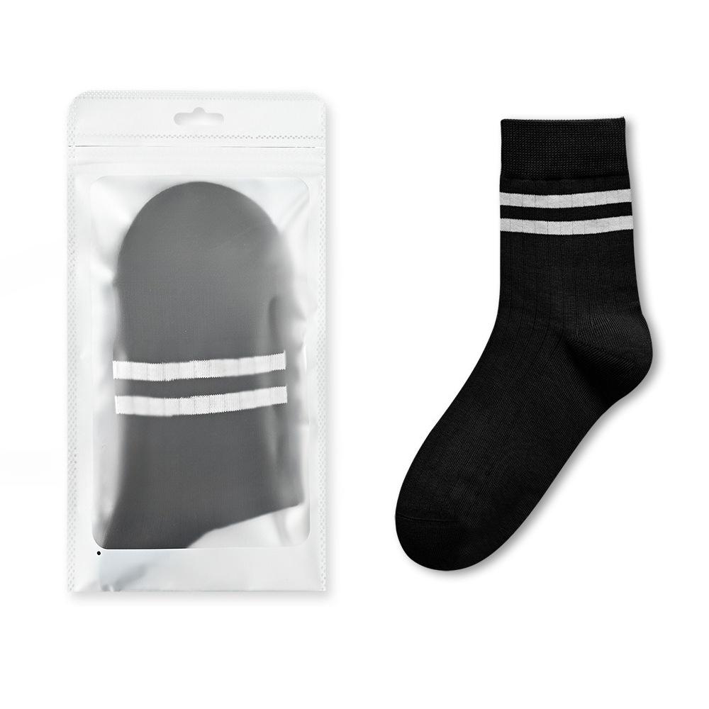 Men's Autumn and Winter Striped Cotton Anti Bacterial Deodorant Wicker Socks