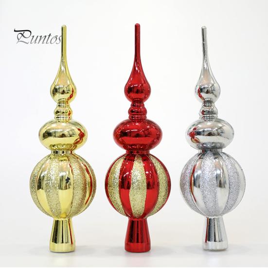 Topper per albero di Natale Topper per albero di Natale glitterato Topper per bottiglia antiscivolo a forma di zucca Decorazione per albero di Natale Crea atmosfera Decorazioni per feste
