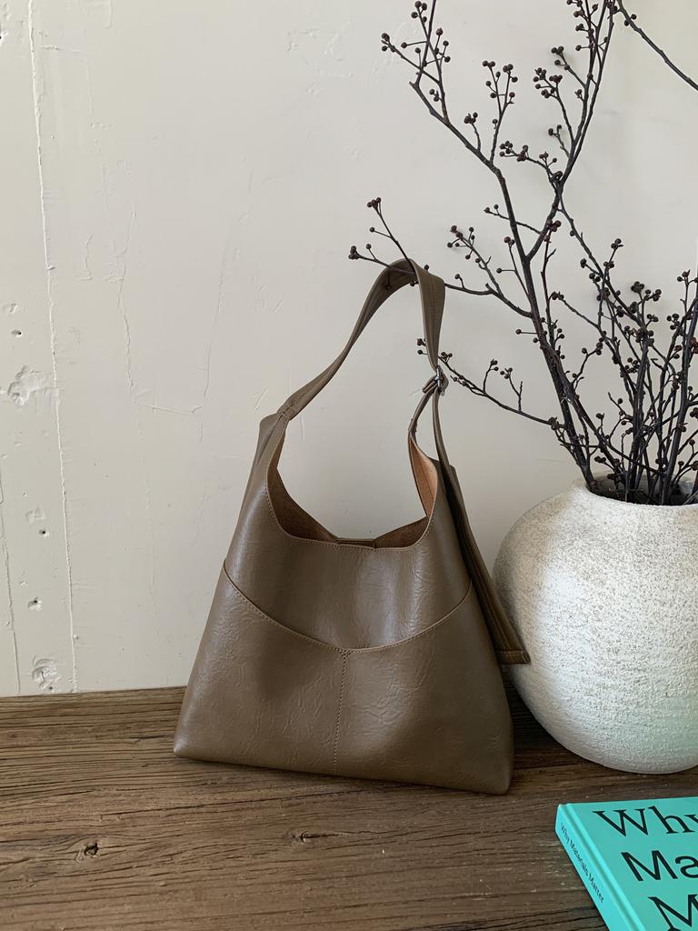 Textured Traveling Shoulder Bag for Women Autumn Winter Large Capacity PU Crossbody Bags Solid Color Shopping Casual Handbags