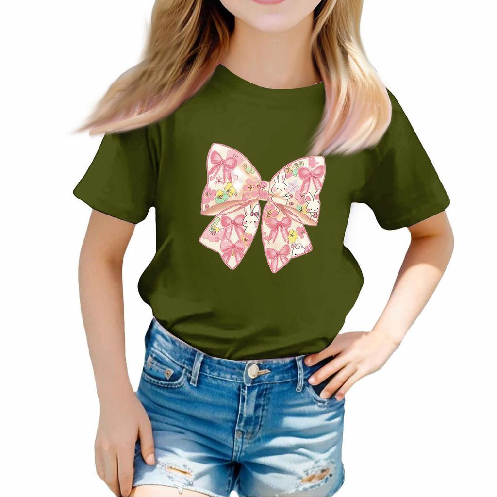 Toddler Girl Boy T-Shirts Kids Top Boys And Girls Printed Short Sleeved T-shirt