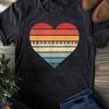 Pianist Gifts Retro Sunset Piano Keyboard Player Teacher T-Shirt Lover Women Tees