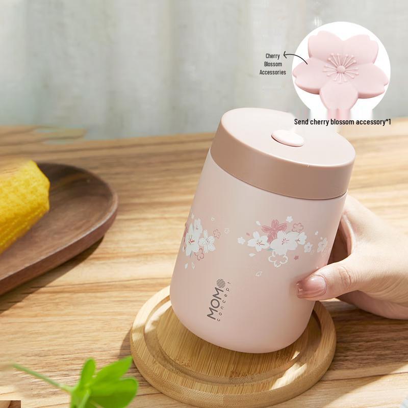 MOMOCONCEPT Portable Glass Water Bottle with Handle