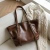 Leather Tote Bag with Adjustable Straps Large Capacity Everyday Fashion Shoulder Bag