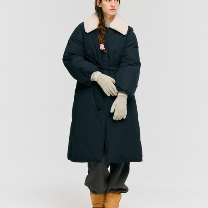 DEPOUND Line Knit Gloves - Smoke Green