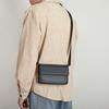 Pu Male Crossbody Bag Large Capacity Rectangular Shoulder Bag Simple Men's Messenger Bag  Work