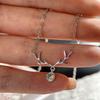 Minimalist Elk Antler Single Stone Dainty Neck Jewelry