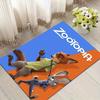 1pc Zootopia Pattern Area Rug Soft Flannel Floor Mat for Living Room,Office,Bedroom and Carpet,Sofa Coffee Table Floor Mat