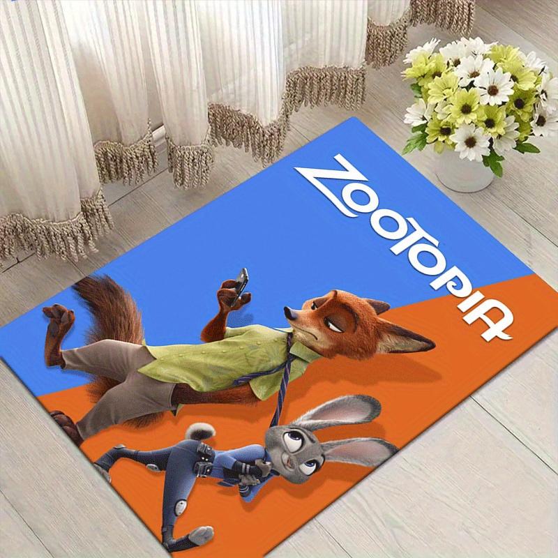 

1pc Zootopia Pattern Area Rug Soft Flannel Floor Mat for Living Room,Office,Bedroom and Carpet,Sofa Coffee Table Floor Mat 60cm by 90cm