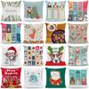 Merry Christmas Cushion Cover Home Christmas Decoration Christmas Gift Happy New Year Pillow
