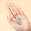 Personalized Keychain Accessories, Father'S Day English Lettering Stainless Steel Pendant Keychain