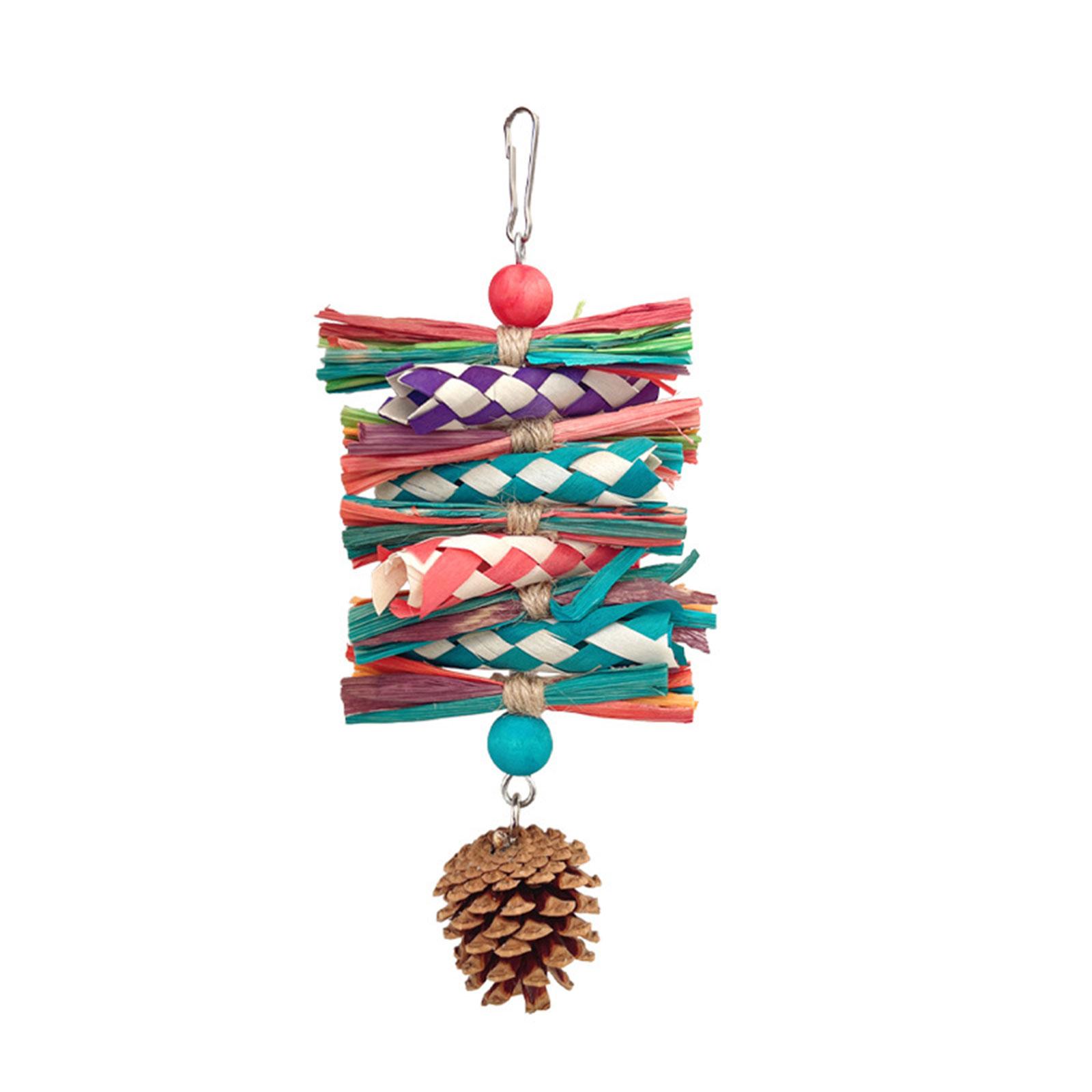 

Игрушка для зубного камня и развлечения для птиц, изготовленная из натурального материала и пищевых красителей, улучшает здоровье зубного камня у птиц