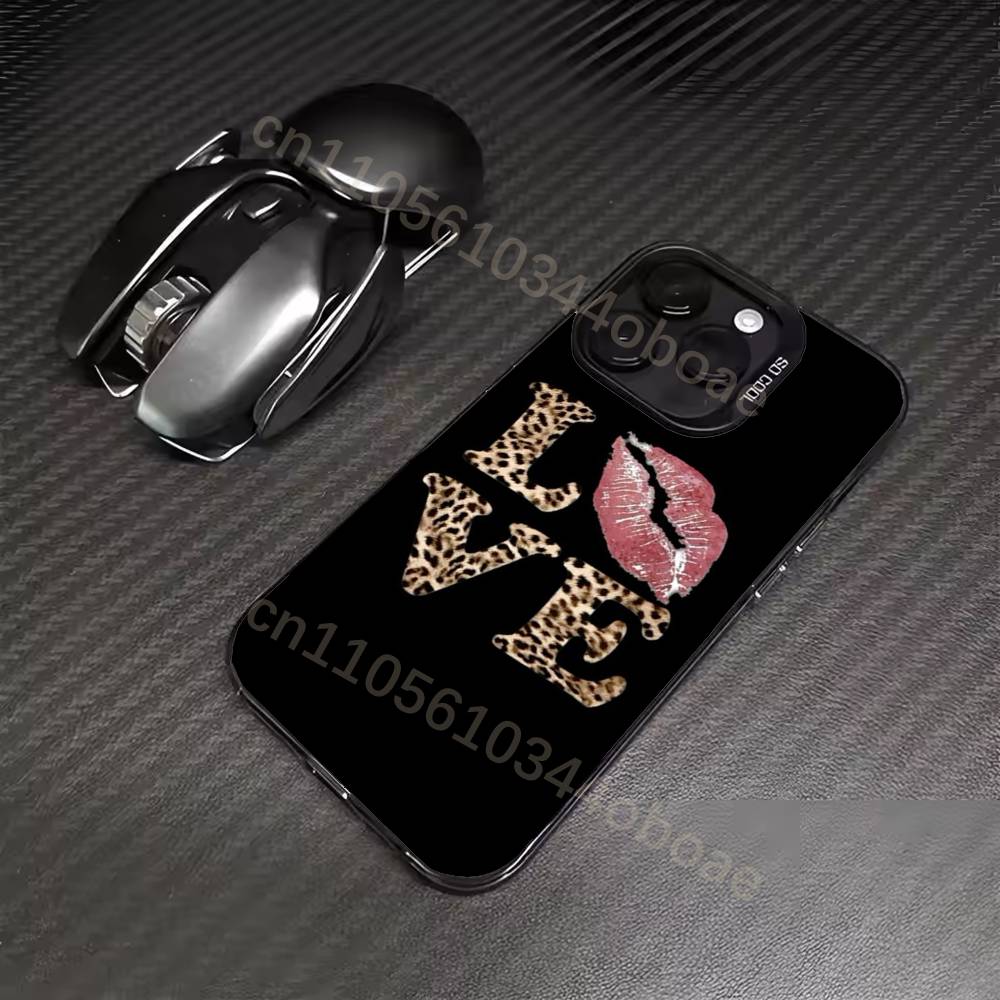 Red Lip  Phone Case For iPhone 17,16,15,14,13,12,11,Pro,MAX,Plus TPU Soft To Skin-friendly Cover
