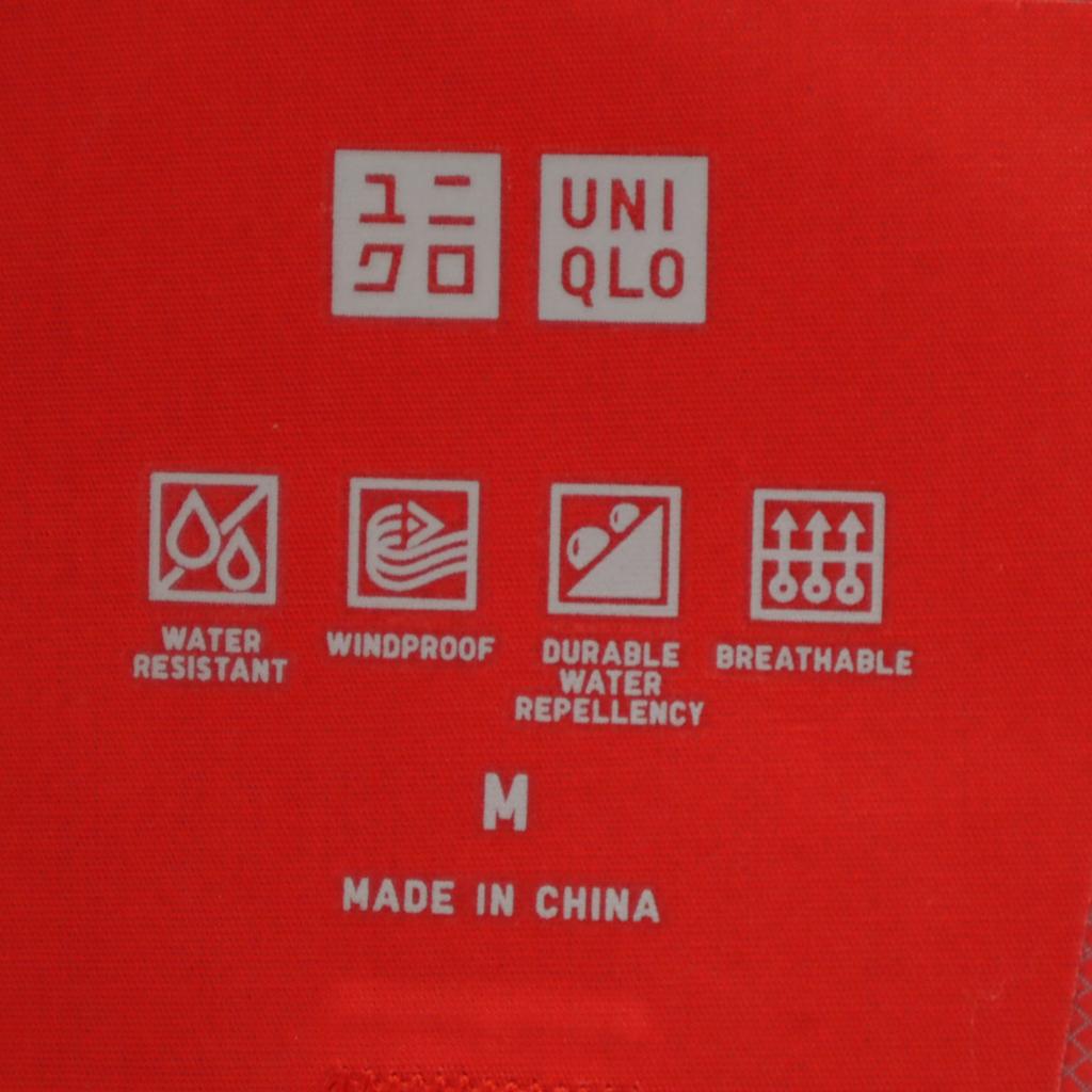 Uniqlo Block Tech Halbmantel M Rot Damen Gebraucht