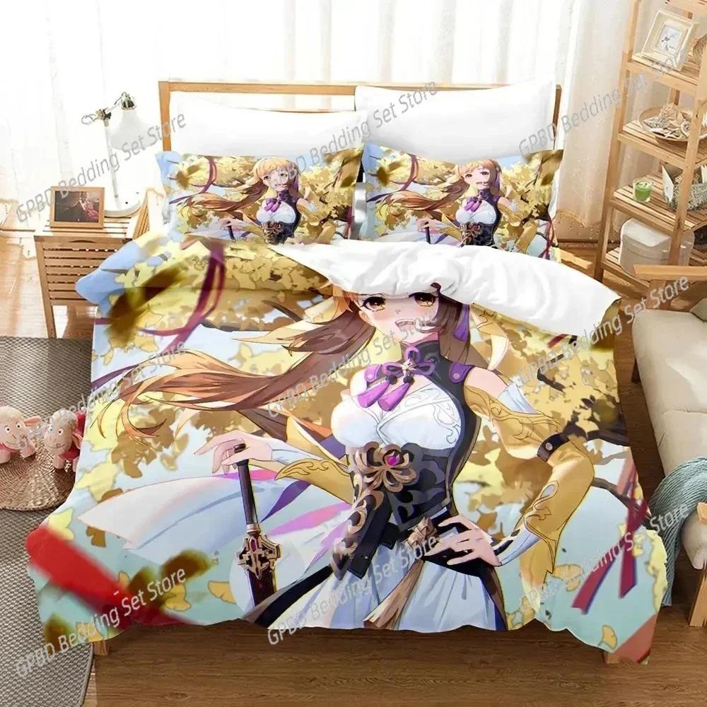 3D Print Anime Game Honkai Star Rail Bedding Set Single Twin Double Queen King Cal King Size Bed Linen Set