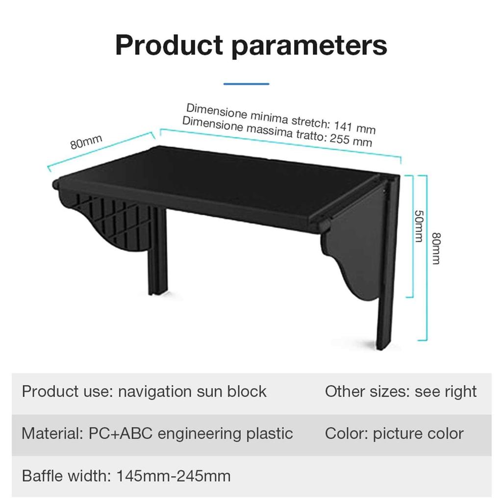 Car Navigation Sun Visor, Car GPS, Navigation, Sunshade, Sun Shade, Sun Shade, Sun Visor,