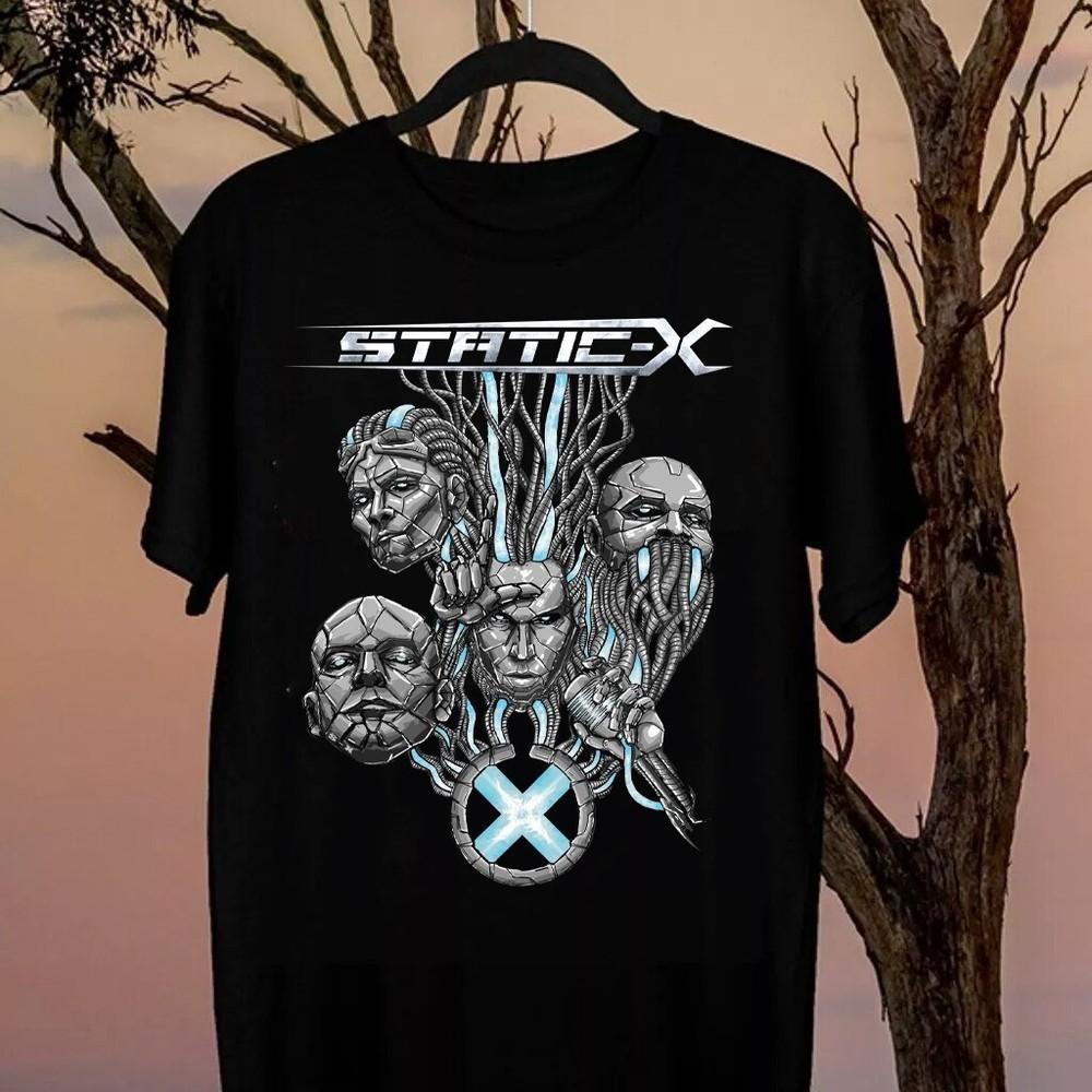

Hot StaticX Band Black Cotton All Size Shirt Unisex FN1157 Unisex T-Shirt S