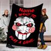 Personalized Custom Name Blanket - Billy the Puppet Print Design,Blanket for Sofa,Bed,Travel,Camping - Soft and Warm, Great Gift
