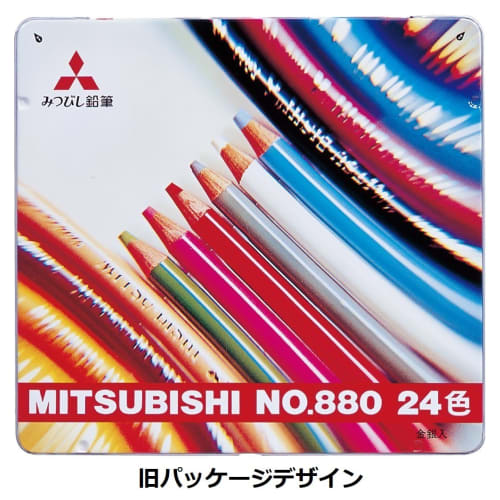 Barevná tužka Mitsubishi Pencil 880 pro žáky základní školy, 24 barev K88024CP