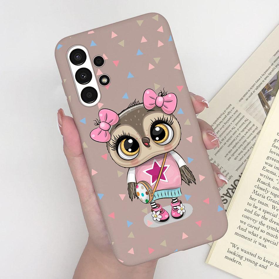 For Samsung Galaxy A13 4G Fashion Phone Case Cute Dinosaur Smiling Face Soft Silicon Funda Shell For Samsung GalaxyA13 Bumper Samsung A13 4G