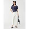 JUZUI Women's 2026 Summer Relaxed Fit Round Neck Knit Top