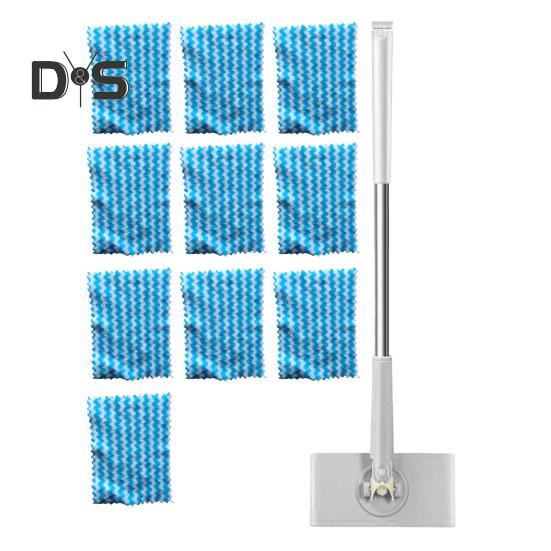 

Умная ленивая швабра с удобной ручкой, полотенца для сухой и влажной уборки, быстрая замена ткани, вращение на 360 градусов, маленькая швабра 110 cm белый