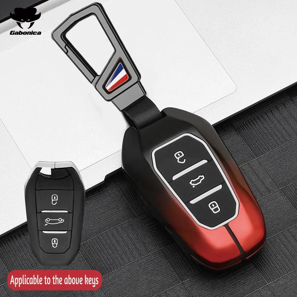 Metall Autoschlüssel Hülle Für Peugeot 2008 3008 4008 5008 308 408 508 Citroen C1 C2 C4 C6 C3-Xr Picasso Grand Ds3 Ds5 Abdeckung Schale Fob