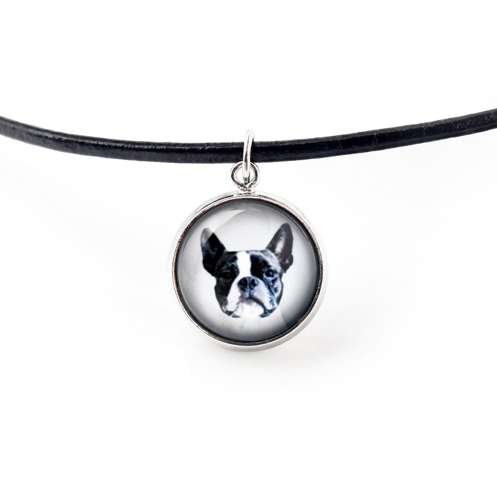 Boston Terrier, American Gentleman – A set of jewelry in a box, necklace | Art-Dog