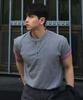 MINDBRIDGE Waffle Henley Neck Daily Short Sleeve T-Shirt - 3 Colors