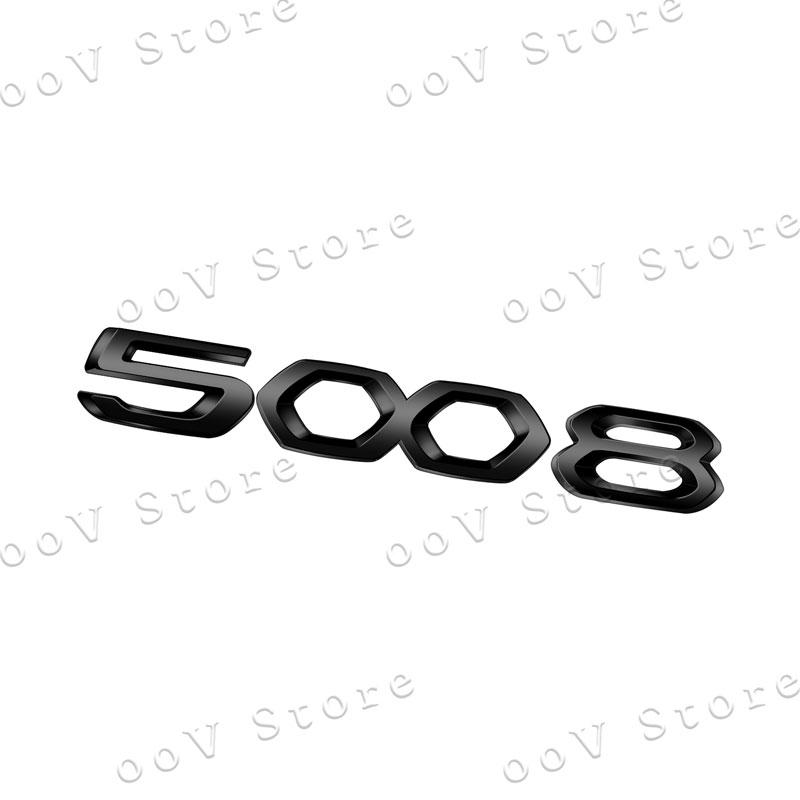Car 3D Metal Decor Emblem Auto Body Trunk Fender Badge Sticker For Peugeot 2008 3008 4008 5008 Logo Auto Accessories