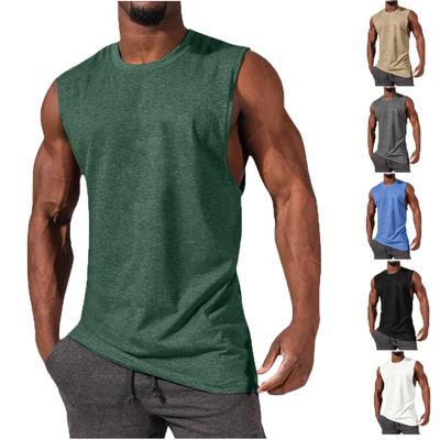 Muscle Men's Sports Casual Tank Top Summer Fitness Solid Men's Shirt
