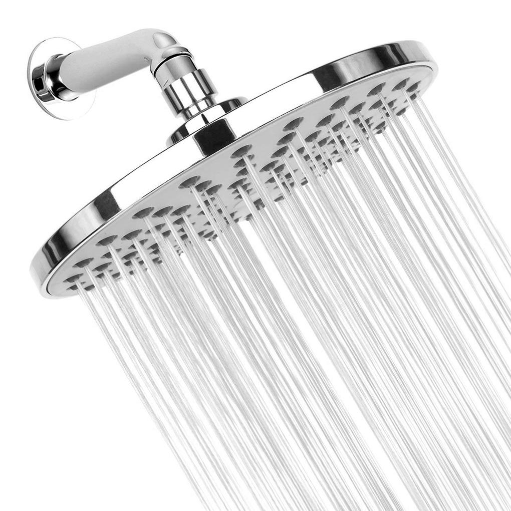 High Pressure Rain Bathroom Plating Round Water Saving Bath 
