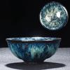 2 pezzi tazza da tè con smalto Temmoku, tazza da tè artistica, tazza in ceramica da forno Build, tazza da tè, servizio da tè cinese Jingdezhen Cielo stellato, opera d'arte bellissima