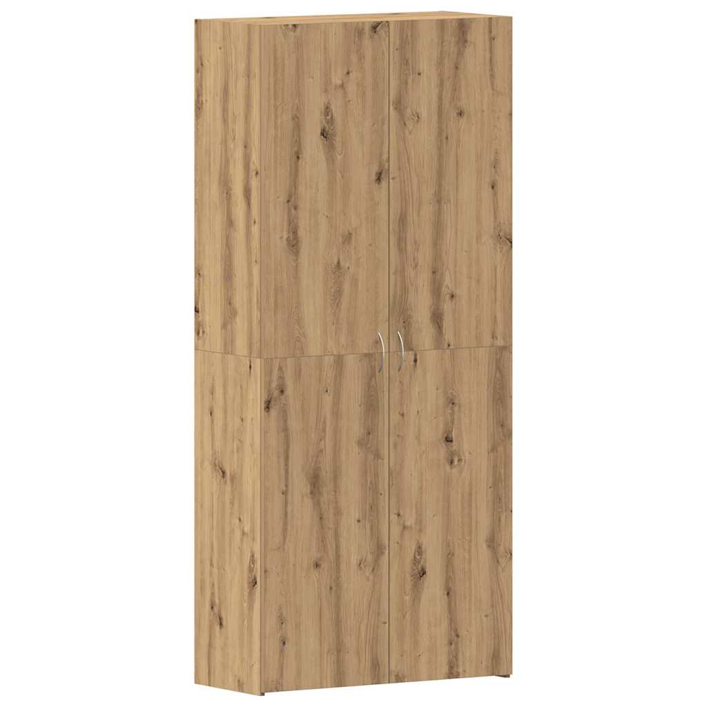 Shoe Cabinet with Shelf Brown 80 x 35.5 x 180 cm Engineered Wood