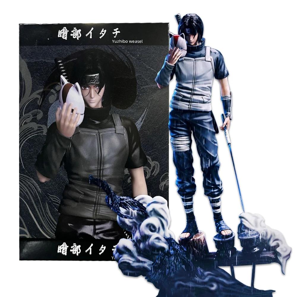 28CM Anime Naruto Shippuuden Uchiha Itachi Standing Set Large Model Toy Gift Collection For Kids Aciton Figure PVC