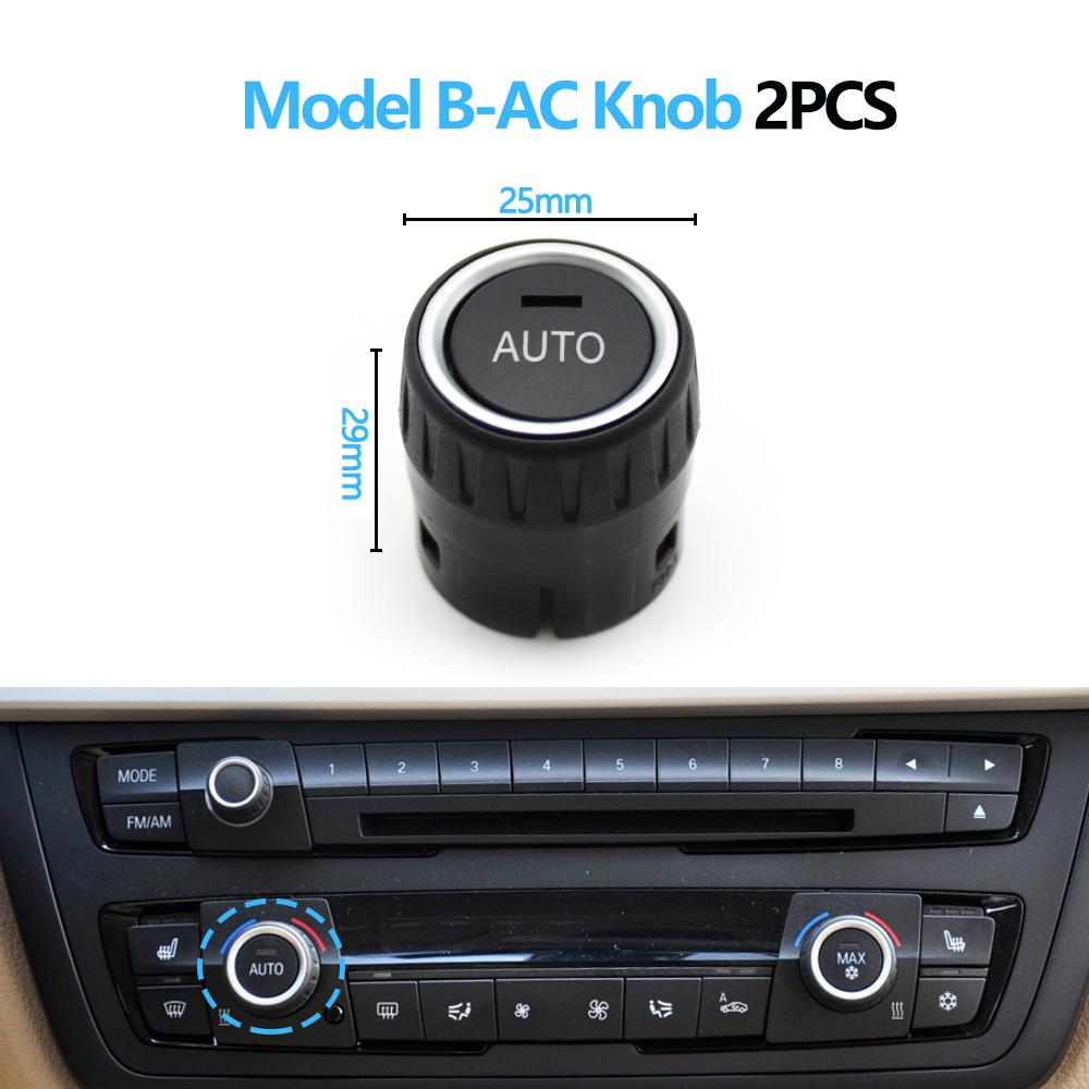 AC Heater Climate Control Switch Button Radio Volume Knob Cover For BMW 1 2 3 4 M4 Series F20 F21 F22 F87 F30 F31 F34 F32 F36