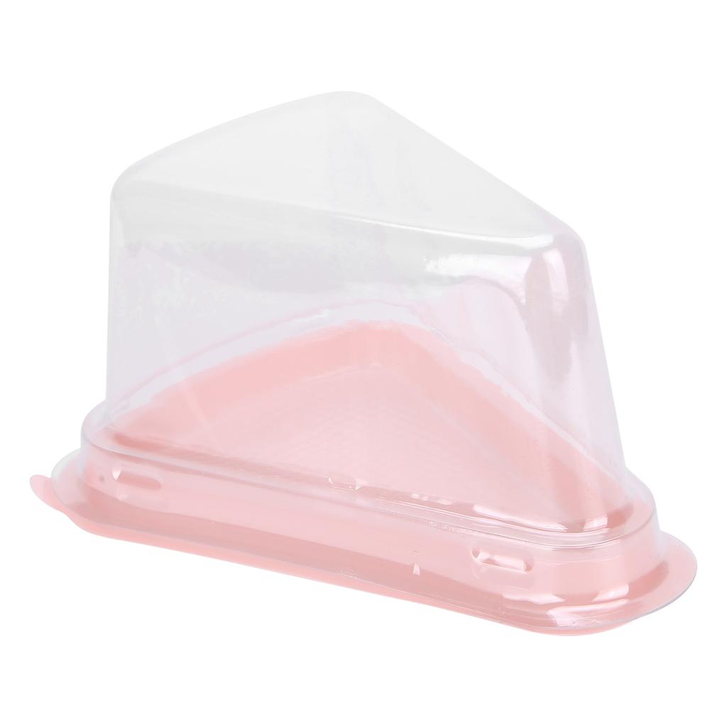 100 szt. Trójkątne Pudełko na Ciasto Przezroczyste PET Pojemnik na Opakowanie Babeczek