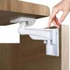 Upgraded Invisible Baby Proofing Cabinet Latch Locks Easy Installation Works with Most Cabinets Drawers Highly Secure