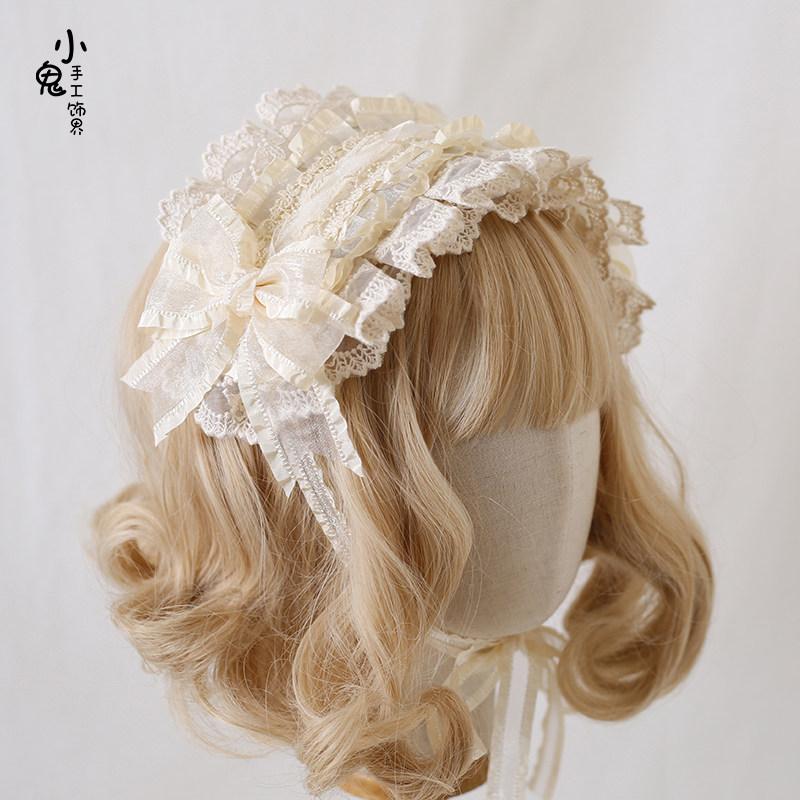 Multi-color Original Mood Limited Lolita Bow Lace Headband Kc Gorgeous Headband Hair Accessories