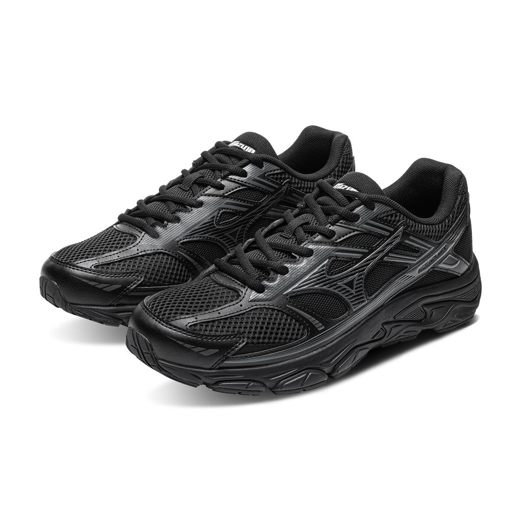 Mizuno Nex Spring Summer Retro Running Mesh Breathable Lightweight Comfortable Durable Low Top Running Shoes Unisex sneaker Black D1GH262402