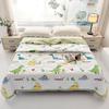 INS Skin-Friendly Washable Cotton Summer Quilt - Brushed Flannel Cooling Blanket for Dorms