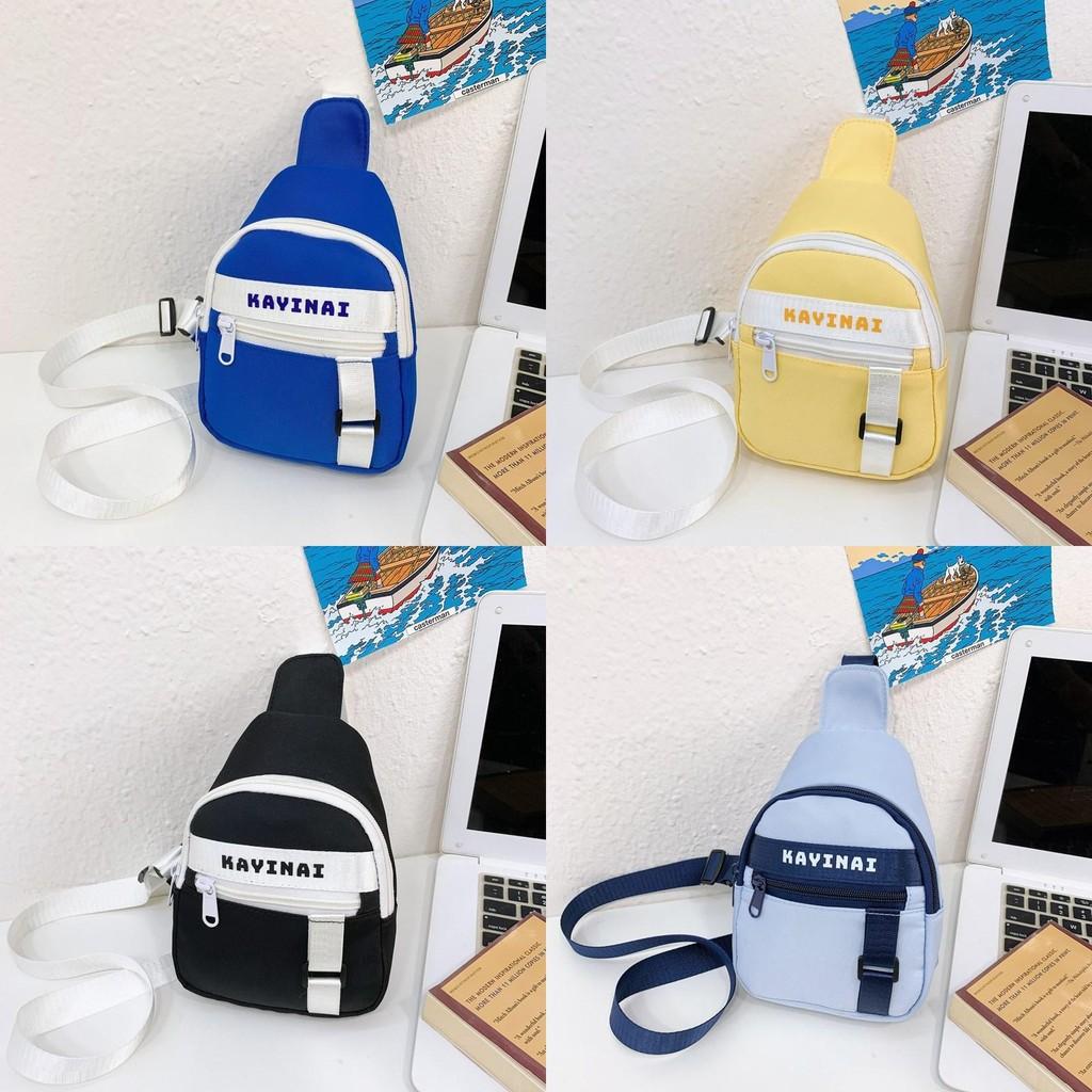 Letter Kayinai Print Kids Chest Bag Lightweight Single Shoulder Bags Crossbody