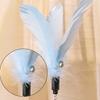 Feather Attachment Suction Cup Cat Teaser Wand Tumbler Design Anti-Boredom Self Play Teaser Wand Tumbler Base Feather Solo Play