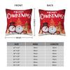 Christmas New Year Pillowcase Printing Polyester Cushion Cover Gift Santa Pillow Case Cover Home Zipper 18''
