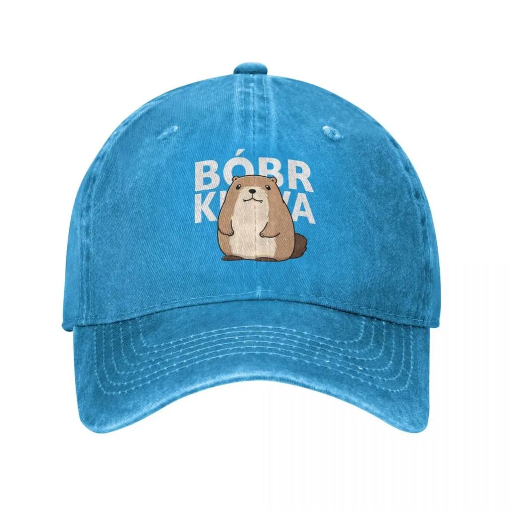 Classic Cute Poland Beaver Bober Meme Baseball Cap for Men Women Cotton Polish Bobr Kurwa Trucker Hat Golf Adjustable Fit Caps