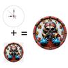 10-Inch Wood Wall Clock with a Compass Rose Design for Travel Enthusiasts
